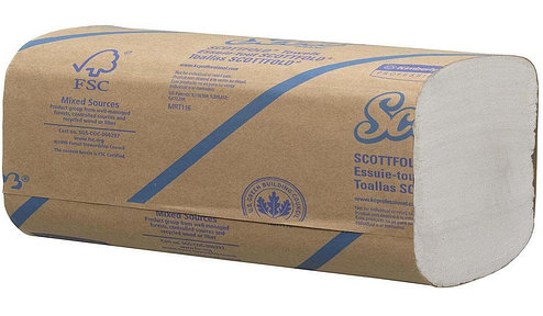 Листовые бумажные полотенца в пачках Scott Scottfold M 6633, фото 2