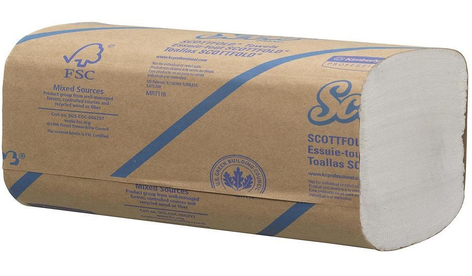 Листовые бумажные полотенца в пачках Scott Scottfold M 6633 - фото 1 - id-p60591155