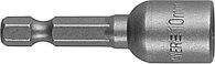 Бита STAYER "PROFI" с торцовой головкой, "Нат-драйвер", магнитная, типхвостовика - E 1/4", длина 48 мм, 10мм, 1шт Kraftool 26390-10