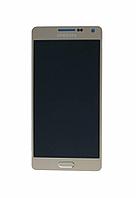 Дисплей Samsung Galaxy A5 (2015) SM-A500 Сервис Оригинал с сенсором, цвет золотистый, фото 1