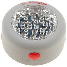 Фонарь светодиодный ЗУБР, 24 LED, магнит, крючок для подвеса, 3ААА Зубр 61812