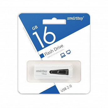 USB накопитель Smartbuy 16GB IRON White/Black