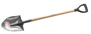 Лопата "БЕРКУТ" штыковая, деревянный черенок, с рукояткой, ЗУБР  4-39507_z01