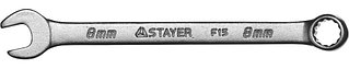 Ключ STAYER "MASTER" гаечный комбинированный, хромированный, 8х8мм 27085-08