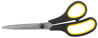 Ножницы STAYER "MASTER" хозяйственные, изогнутые, двухкомпонентные ручки, 215мм 40466-21