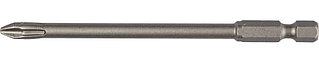 Биты "ЕХPERT" торсионные кованые, обточенные, KRAFTOOL 26123-2-100-1, Cr-Mo сталь, тип хвостовика E 1/4", PZ2, 100мм, 1шт
