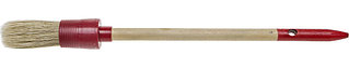 Кисть круглая STAYER "MASTER", светлая натуральная щетина, пластмассовый корпус, деревянная ручка, №2 x 20мм 0141-20