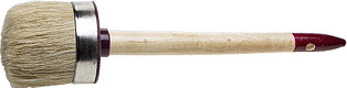 Кисть круглая ЗУБР "УНИВЕРСАЛ - МАСТЕР", светлая щетина, деревянная ручка, №12, 45мм 01501-45