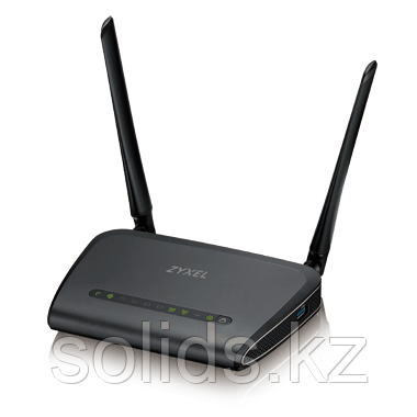 Гигабитный Wi-Fi машрутизатор Zyxel AC750, 802.11a/b/g/n/ac (300+433 Мбит/с), 1xWAN GE, 4xL