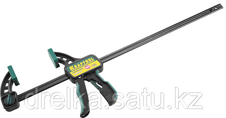 Струбцина "EcoKraft" ручная пистолетная, KRAFTOOL 32226-60, пластиковый корпус, 600/800мм, 150кгс, фото 2