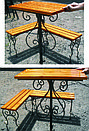 Металлические столы и лавки на кладбище, фото 4