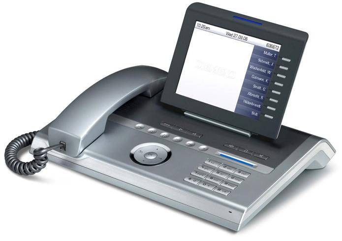 Телефон OpenStage 80 HFA silver blue L30250-F600-C103