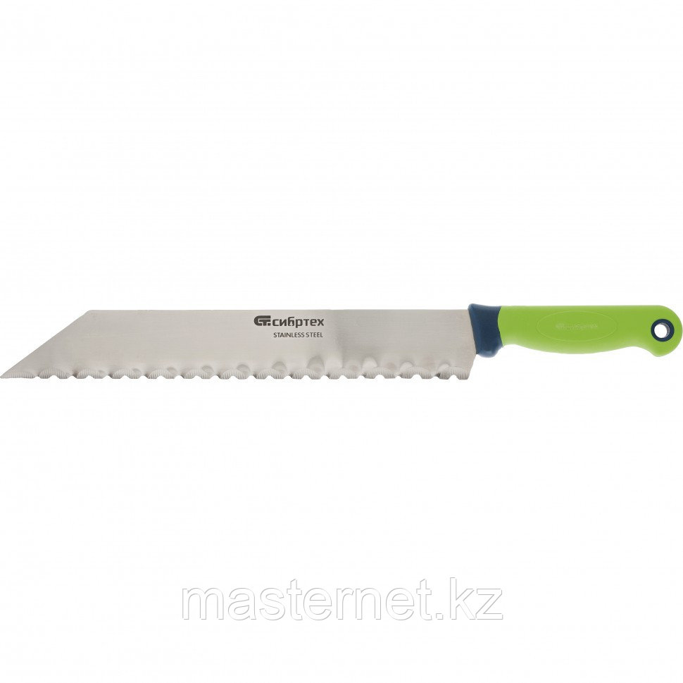 Нож для резки теплоизоляционных панелей,обрезиненная рукоятка,475 мм, лезвие - 340 мм// Сибртех