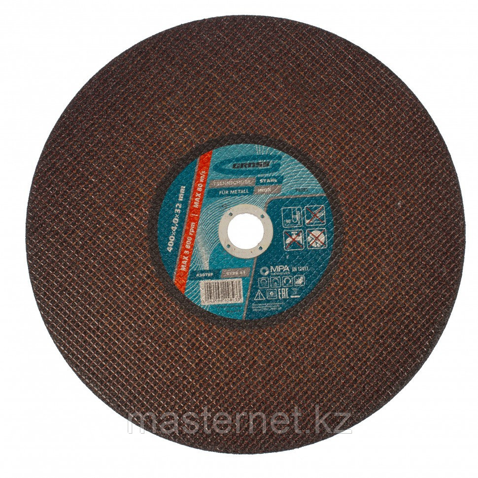 Круг отрезной по металлу, 400 x 4,0 x 32 мм// Gross