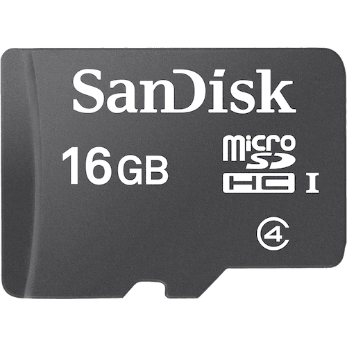 Карта памяти SANDISK microSDHC 16Gb. Адаптер SD - в комплекте. Class 4. - фото 1 - id-p60633684