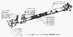 Карданный вал заднего (переднего) моста, Урал 4320-40 (41)  4320-2201015-01*1