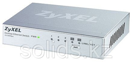 Коммутатор Zyxel ES-105A v3 5 портов 100 Мбит/с настольный, металлический корпус