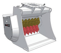 Ковш просеивающий (роторный) для экскаватора Hyundai