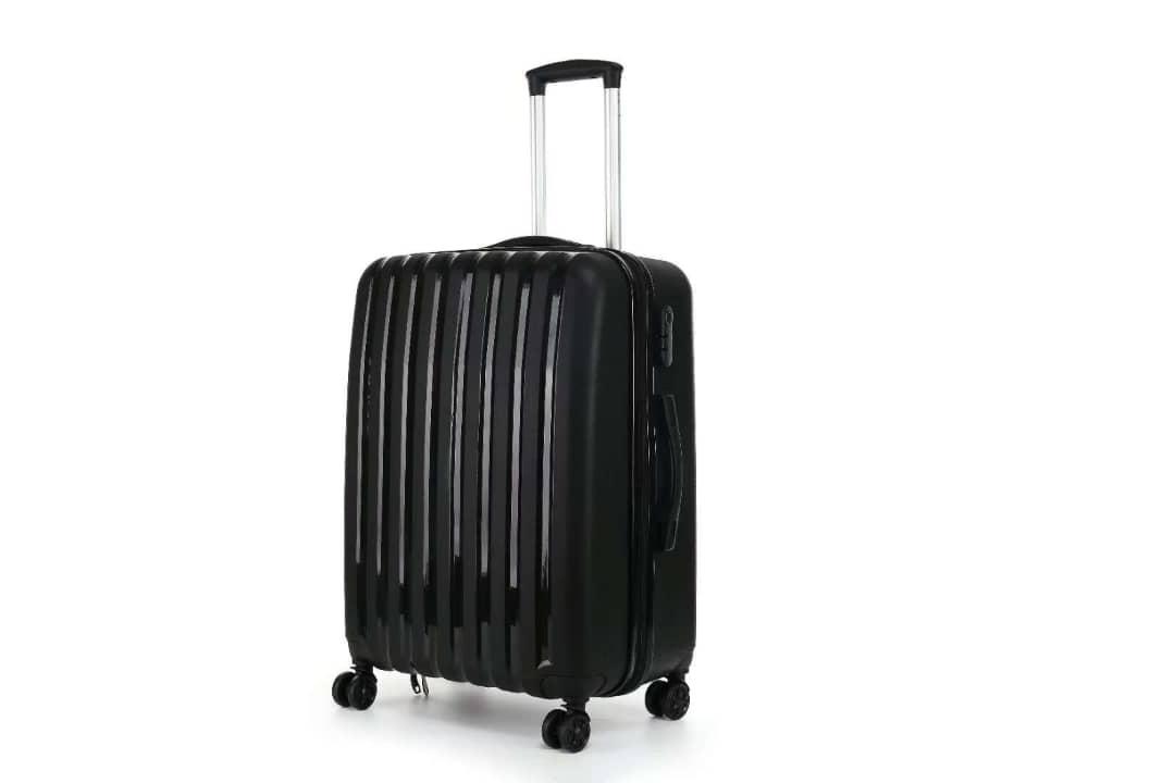 Пластиковый дорожный чемодан Hippo 45 л Черный
