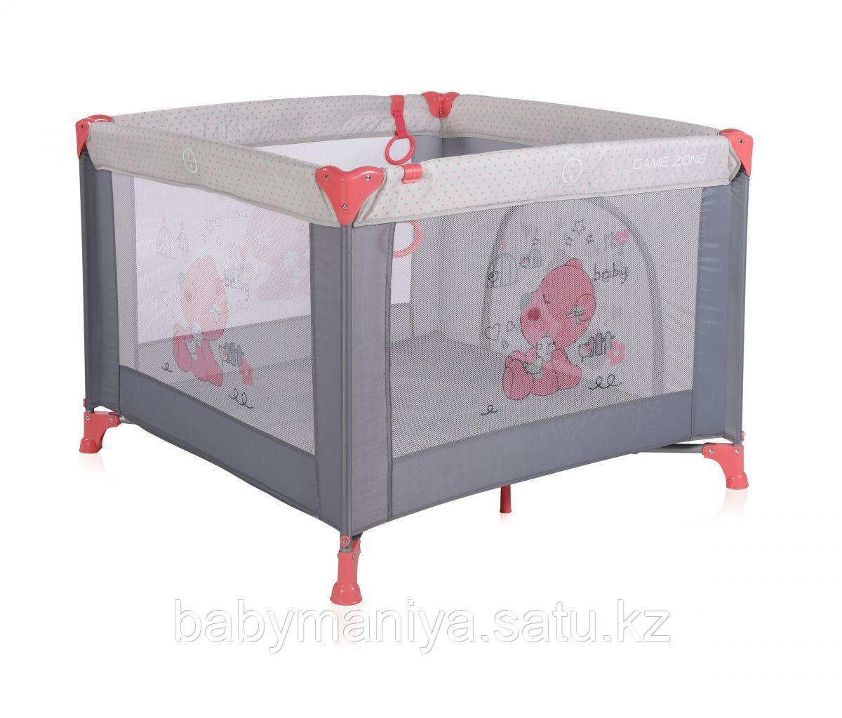 Манеж Lorelli GAME ZONE Розовый-серый / Pink&Gray my Baby 1878