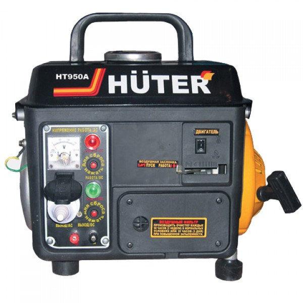 Портативный бензиновый электрогенератор HUTER HT950A (650Вт)