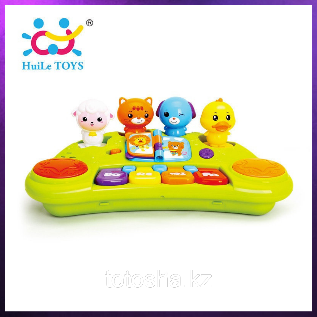Huile Toys Пианино с забавными животными