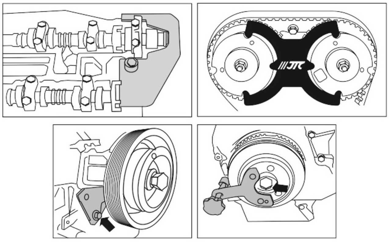 JTC Набор фиксаторов распредвала и коленвала (VOLVO T4,T5) JTC - фото 5 - id-p60653440