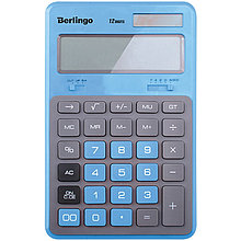 Калькулятор настольный Berlingo "Hyper", 12 разр., двойное питание, 171*108*12, синий CIB_200