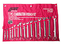 JTC Набор ключей комбинированных 6-21мм 15 предметов в сумке JTC