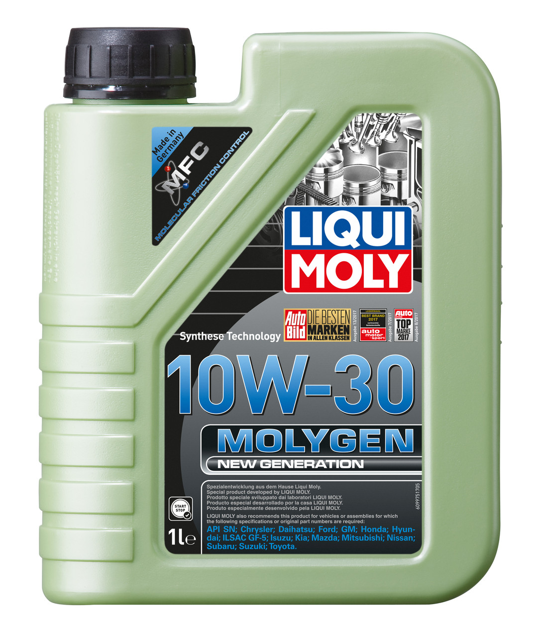 Моторное масло Molygen New Generation 10W-30, 1L, LIQUI MOLY