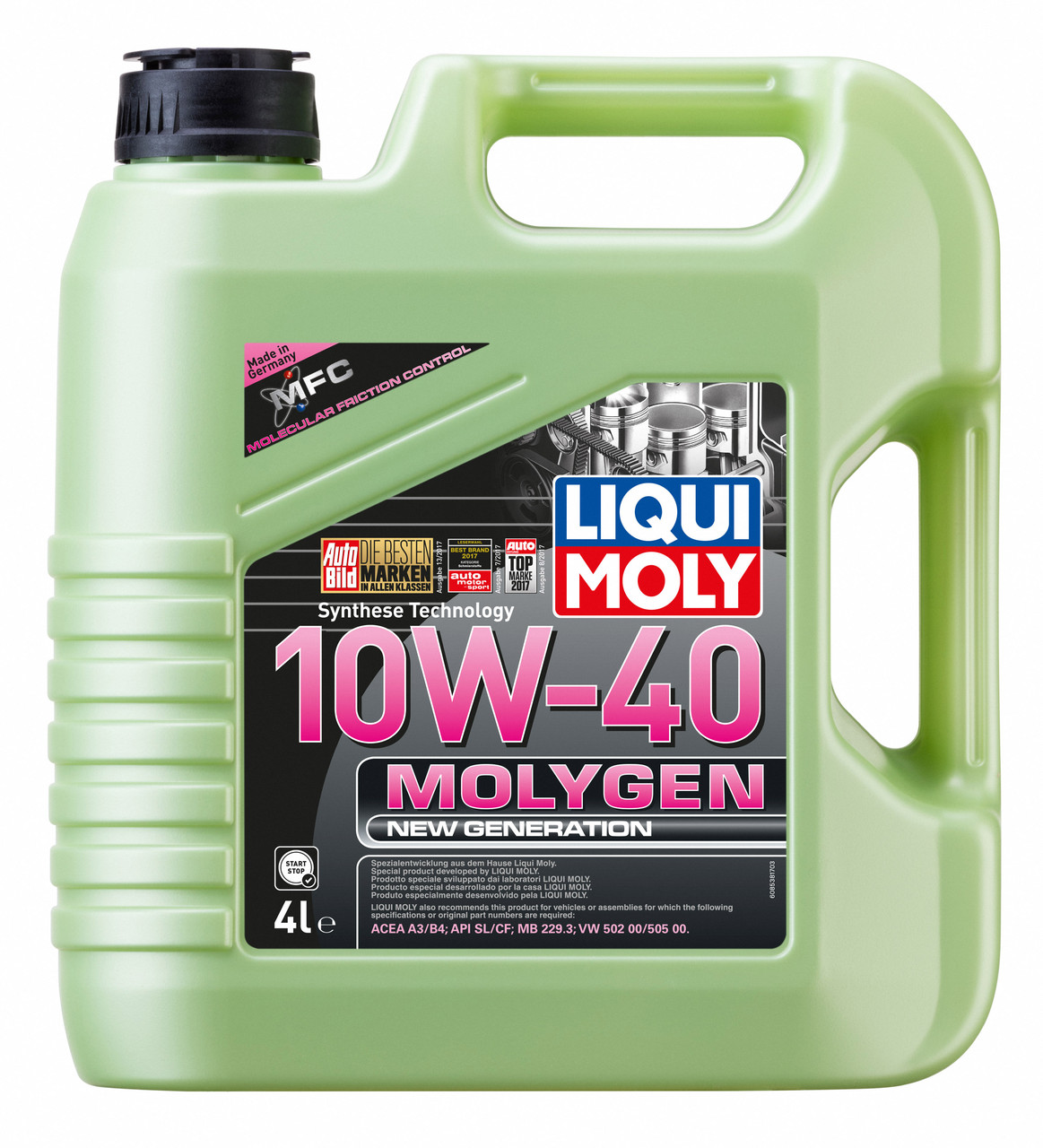 Моторное масло Molygen New Generation 10W-40,4L, LIQUI MOLY - фото 1 - id-p60667153
