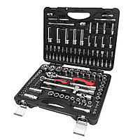 JTC Набор головок торцевых и вставок 1/4",1/2" 6-гранных для поврежденных гаек 110 предметов в кейсе JTC