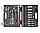 JTC Набор головок торцевых и вставок 1/4",1/2" 6-гранных для поврежденных гаек 110 предметов в кейсе JTC, фото 2