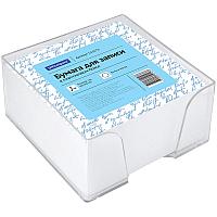 Блок для записи OfficeSpace. 9 см х 9 см х 4,5 см, пластиковый бокс, белый