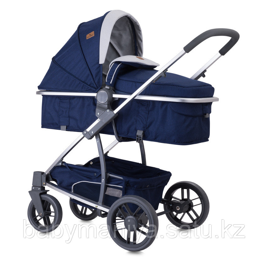 Коляска-трансформер Lorelli S500 + накидка на ножки Синий / Blue Travelling 1850