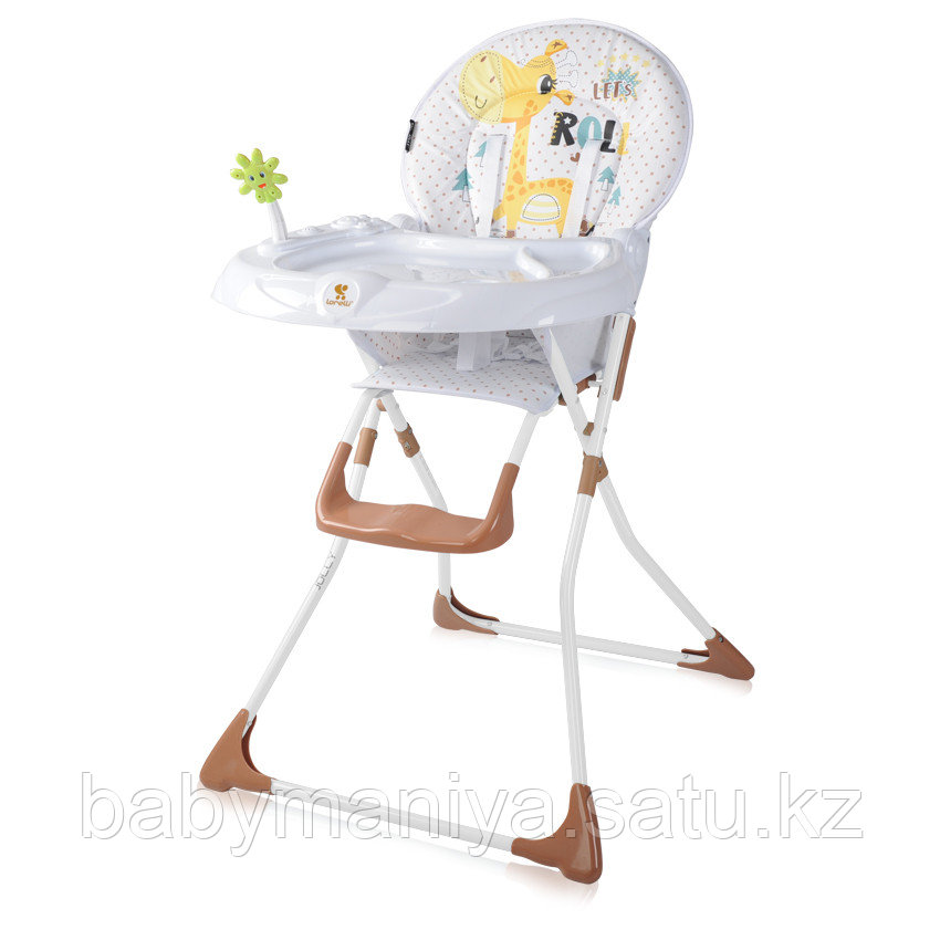 Стульчик для кормления Lorelli Jolly Бело - бежевый / WHITE&BEIGE GIRAFFE 1925