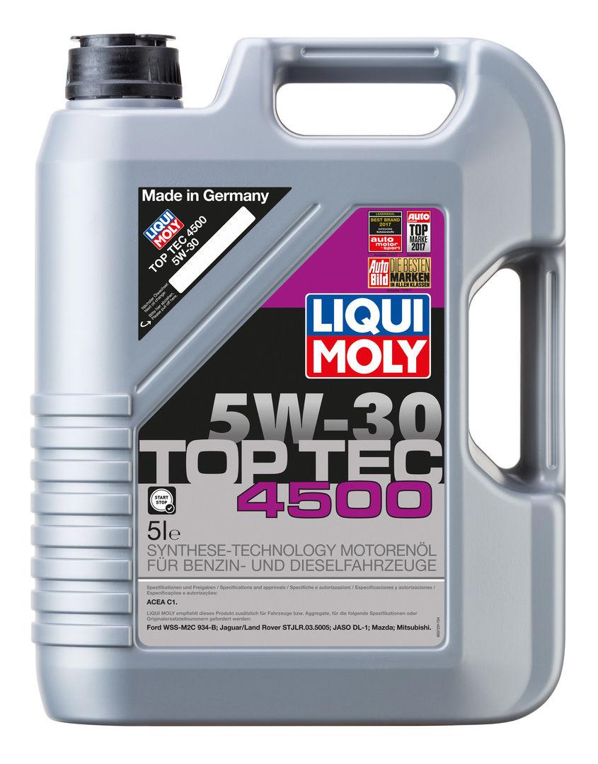 2318 Моторное масло Liqui Moly TOP TEC 4500 5W30 5литров - фото 1 - id-p60684403