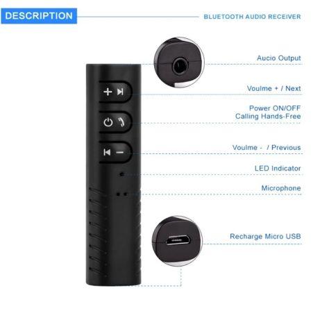 Блютуз гарнитура bluetooth адаптер AUX авто MP3 WAV MHZ BT450, фото 1