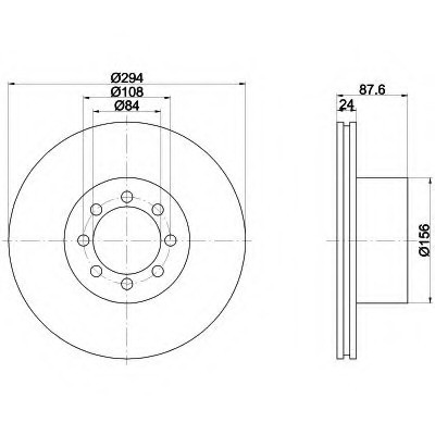 Тормозные диски Iveco Daily (02-..., задние, TRW) - фото 1 - id-p4492797