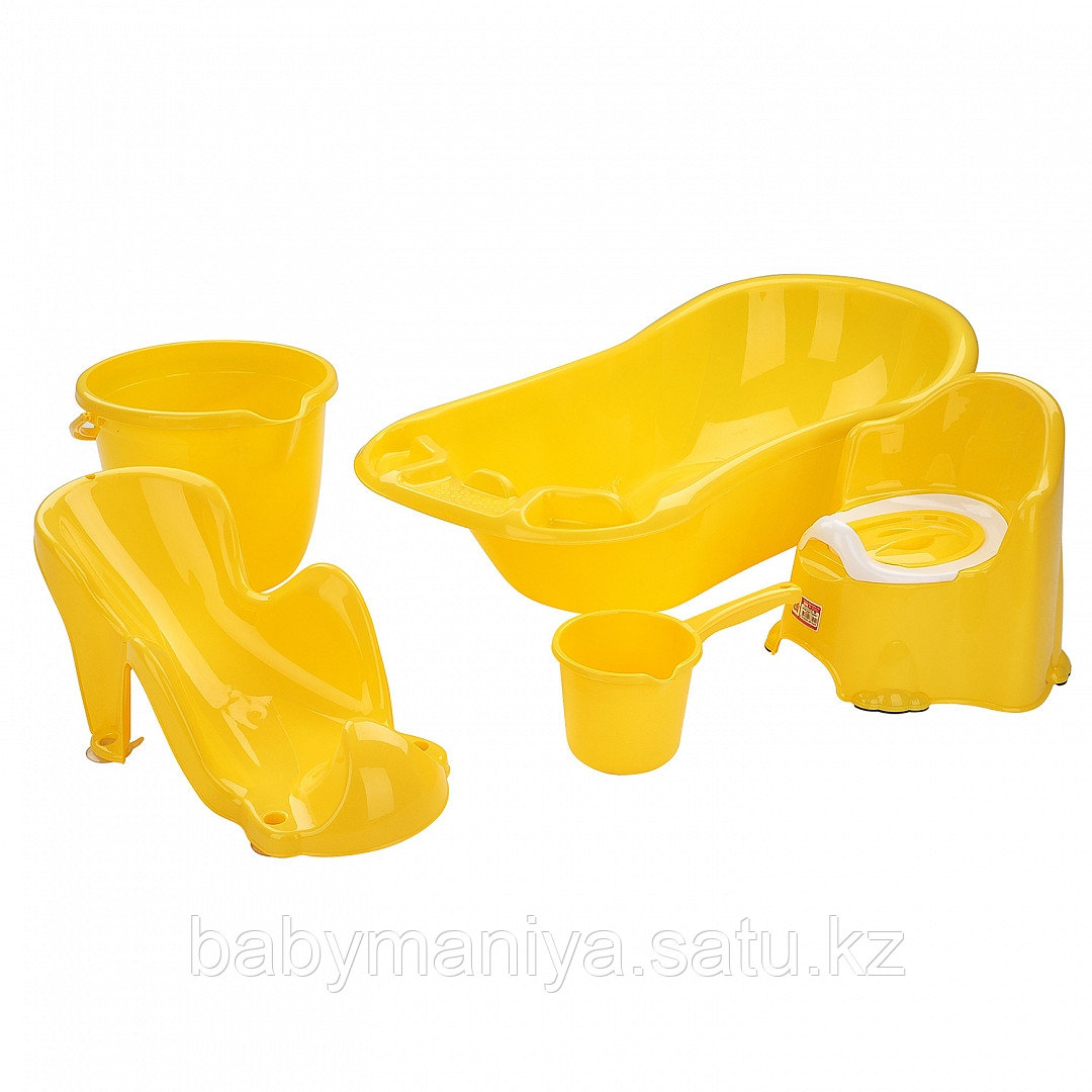Dunya Plastik Набор для детей 5 предметов Желтый