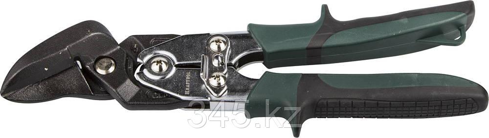 Ножницы по металлу KRAFTOOL BULLDOG проходные с рычажной передачей, правые, губка с выносом, Cr-Mo, 260 мм - фото 1 - id-p22278028