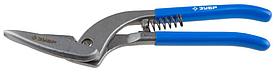 Ножницы по металлу ЗУБР  цельнокованые Пеликан, левые, проходной рез, Cr-V, 300 мм, серия Профессионал