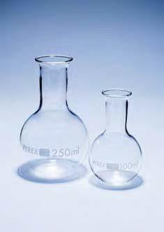 Колба плоскодонная П-2-500 с цилиндрической горловиной 30, ТС (Pyrex)