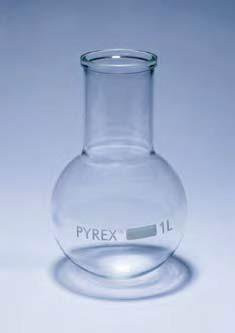 Колба круглодонная К-3-6000 без шлифа ТХС горловина 80 (Pyrex)