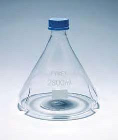 Колба Фернбаха, 2800 мл, закручивающаяся крышка GL45, стекло (Pyrex)