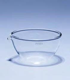 Чашка выпарительная плоскодонная ЧВП-2 (90 мл; d=80 мм) ТС (Pyrex)