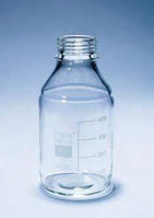 Бутыль для химреактивов под завинчивающуюся крышку d-45 мм (без крышки), со шкалой (500 мл) (Pyrex)