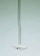 Ось стеклянная для перемешивающей насадки с фторопластовыми лопастями (ST7/2 и ST7/3), L-450мм, d-6 мм (Quickfit)