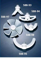 Насадка перемешивающая со складными лопастями, d-70 мм из PTFE (SVL)