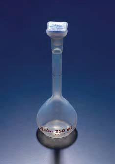 Колба мерная с полипропиленовой пробкой NS10/19, 25 мл, класс А, материал-полиметилпентен (РМР) (Azlon)